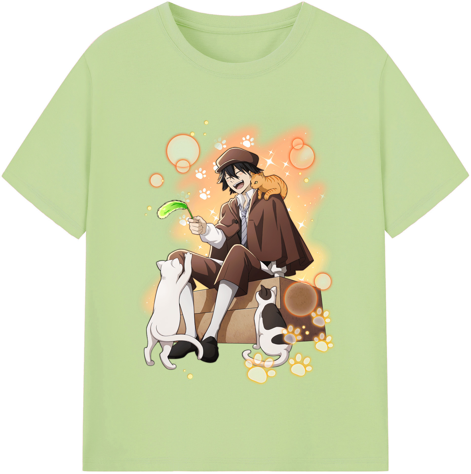 （画像用） 文豪ストレイドッグス Bungo Stray Dogs 綿100％半袖Tシャツ（フロントプリント）